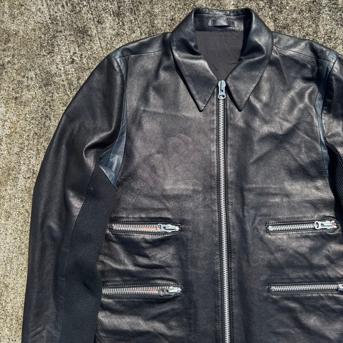 [L] Paul Smith 샘플 폴스미스 4포켓 레더 자켓 상품이미지4