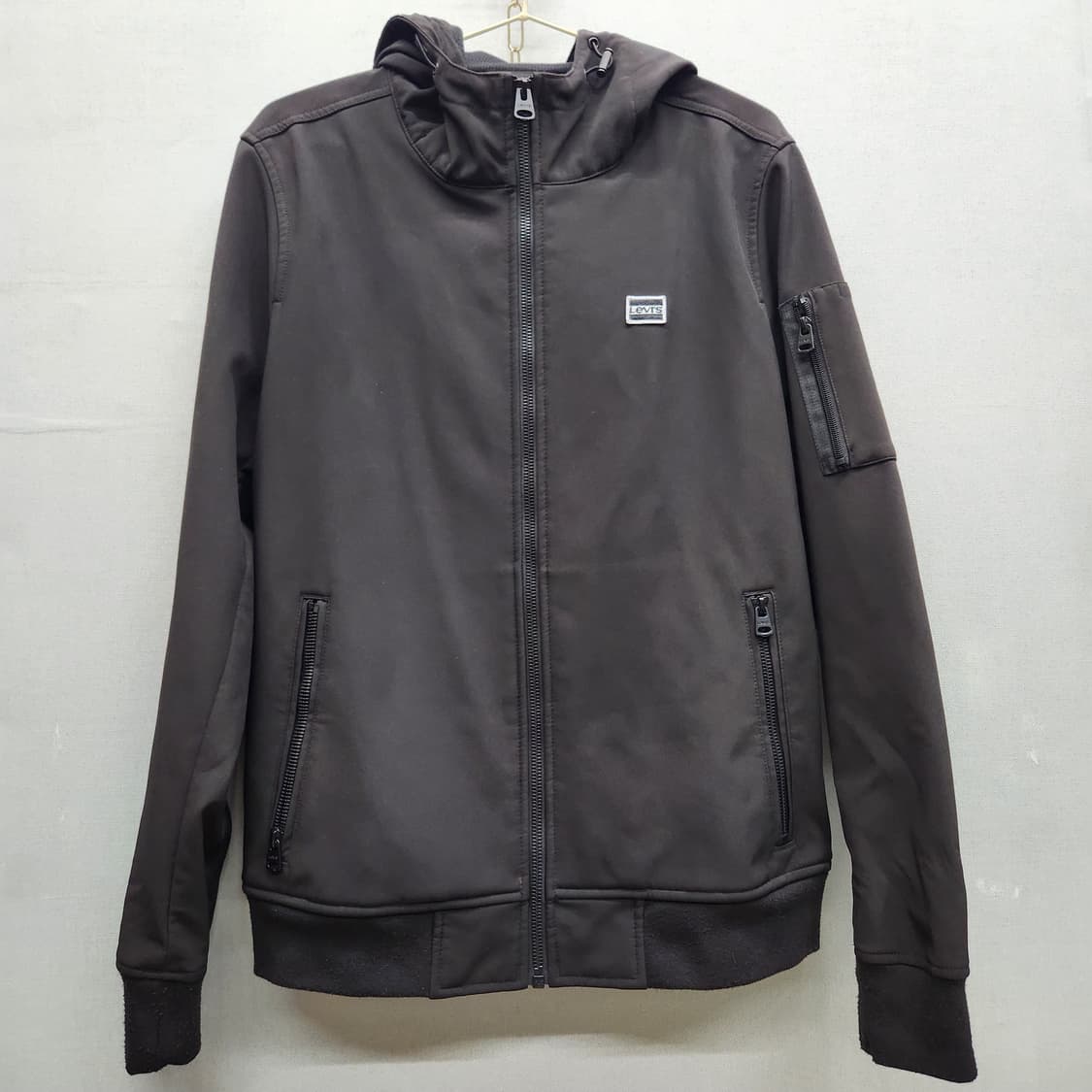 리바이스 로고와펜 소프트쉘 후드 자켓 S(L) 남여공용 상품이미지1