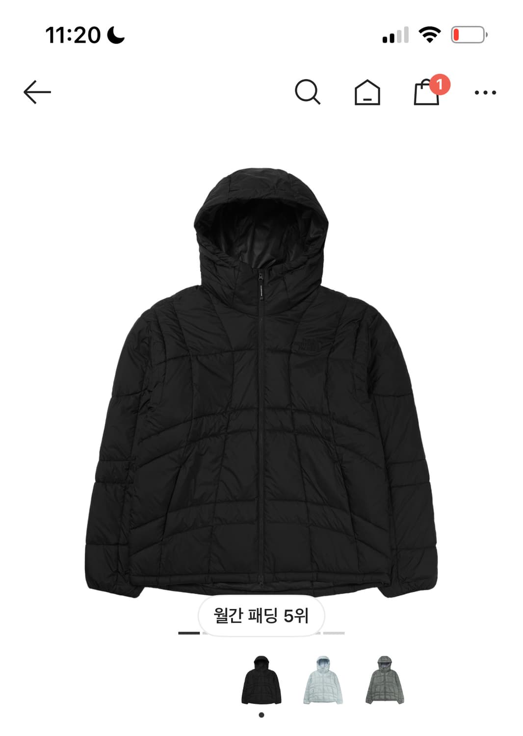 노스페이스 웨이브 lt 온 자켓 L (교환도가능) 상품이미지1