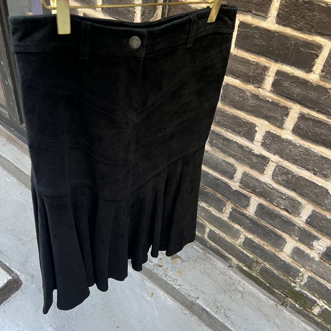 Ralph Lauren 스웨이드 플레어 스커트 상품이미지4