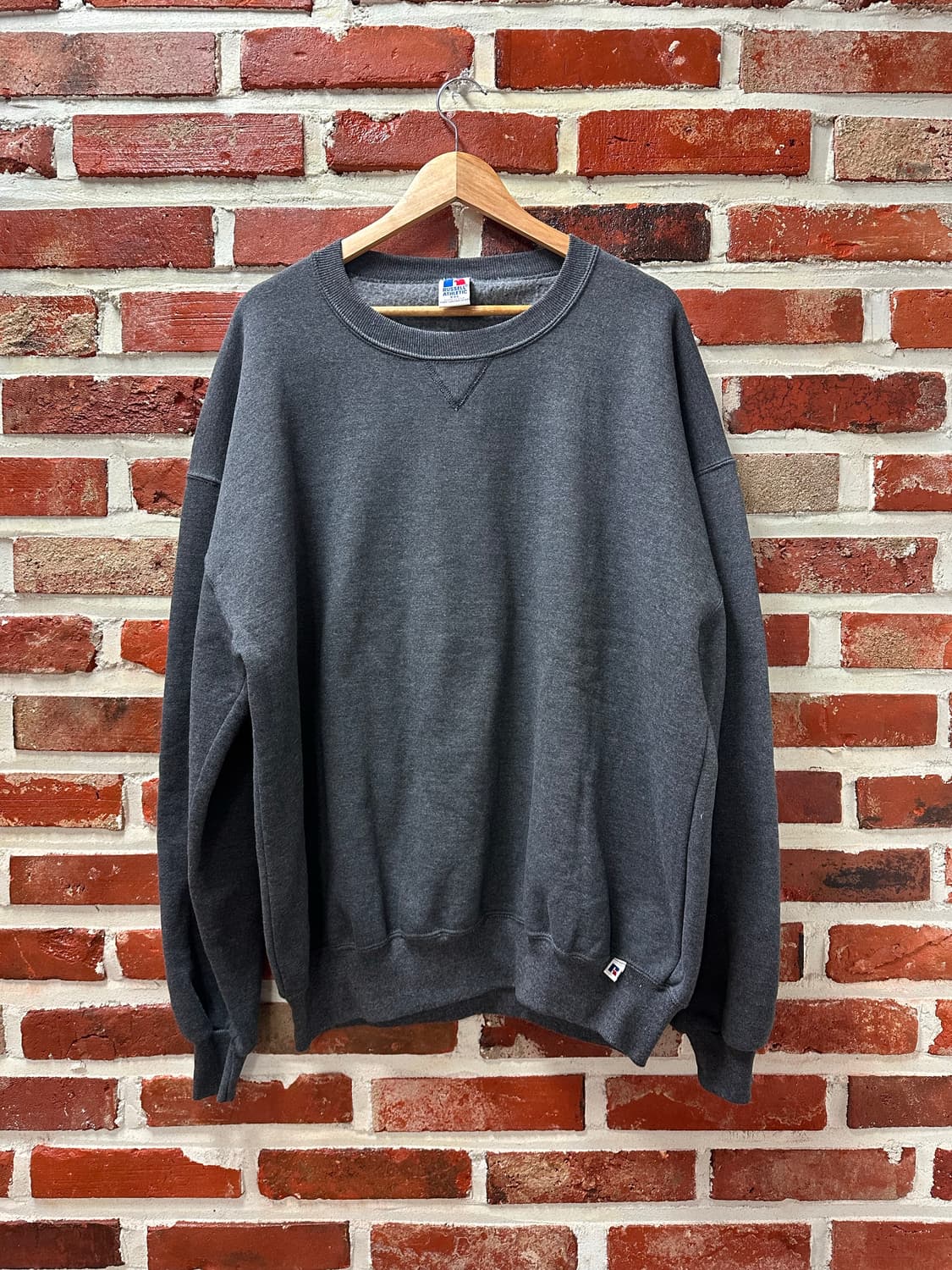 (2XL)90s 러셀  빈티지 맨투맨 그레이 상품이미지1