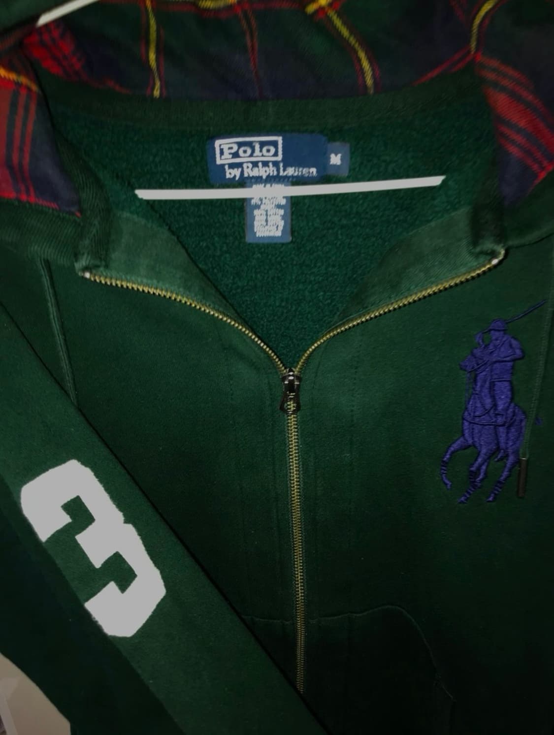 폴로 빅포니 후드집업 그린 M 상품이미지1