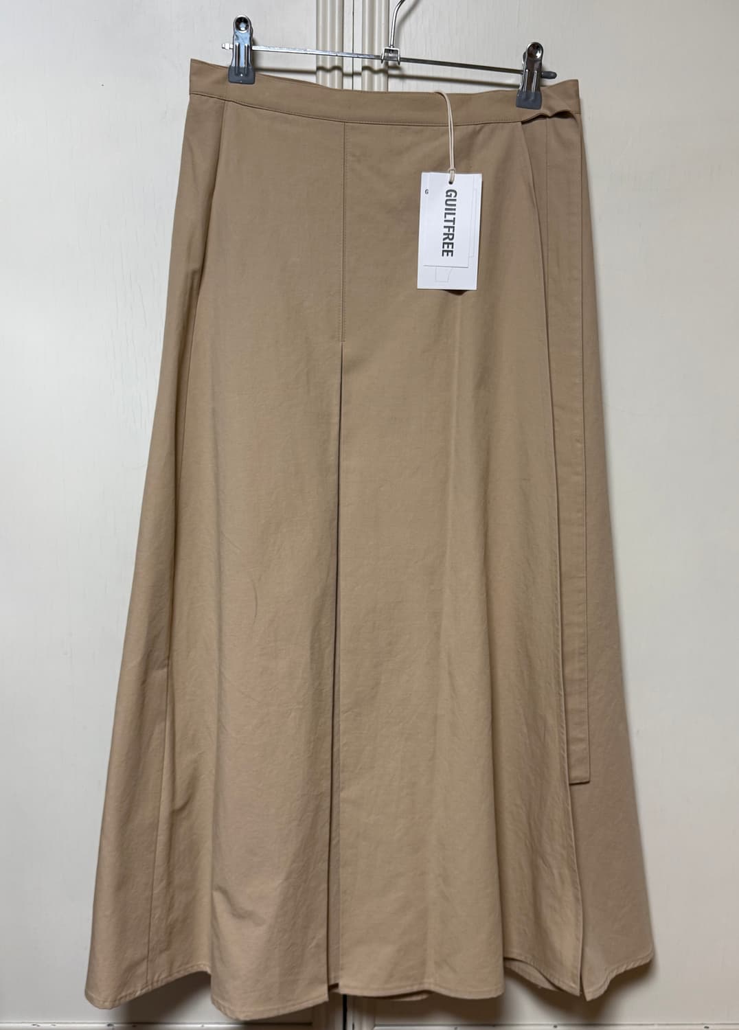 새상품)길트프리 면+린넨 혼방 스커트 BEIGE WRAP SKIRT 해 상품이미지6