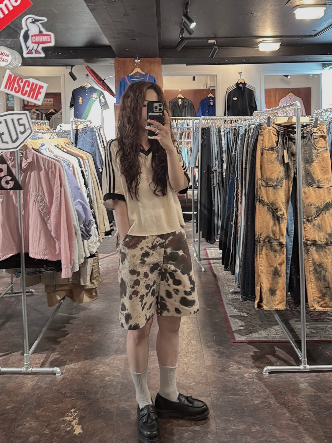 ZARA 자라 카모 애니멀 패턴 버뮤다 반바지 팬츠 쇼츠 30 상품이미지6