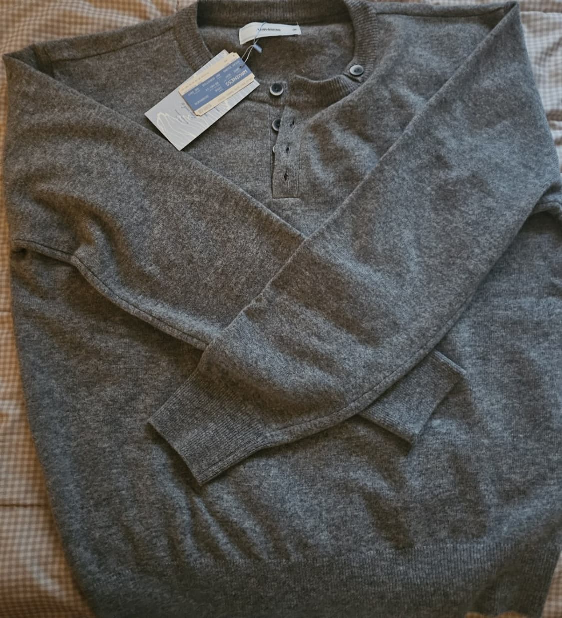 웨이비니스 헨리넥니트 그레이 1사이즈 상품이미지2