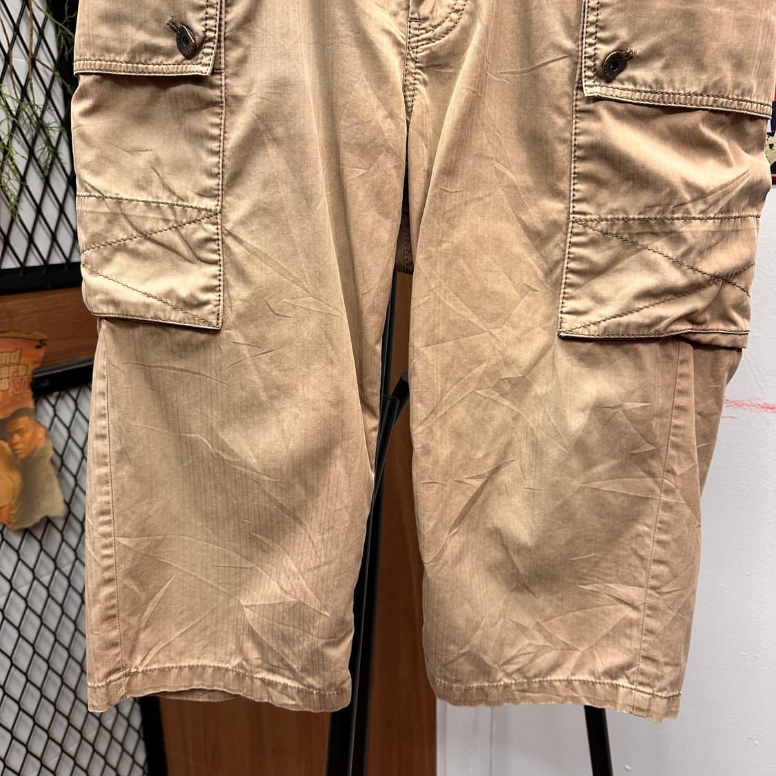 Beige Cargo Capri Pants  상품이미지4