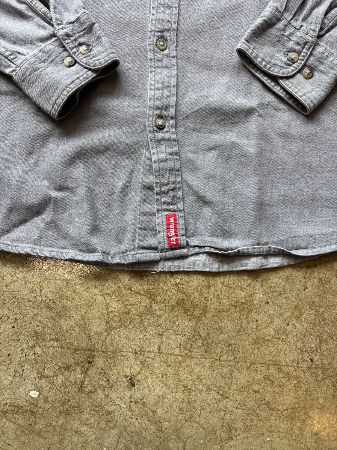 랭글러 그레이 워크 셔츠 상품이미지4