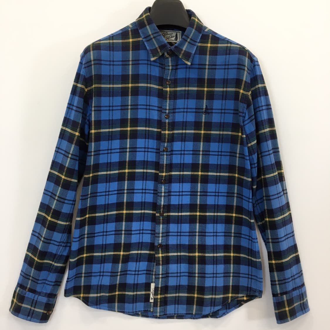 빈폴 자수로고 플란넬 블루셔츠 100 사이즈  상품이미지1