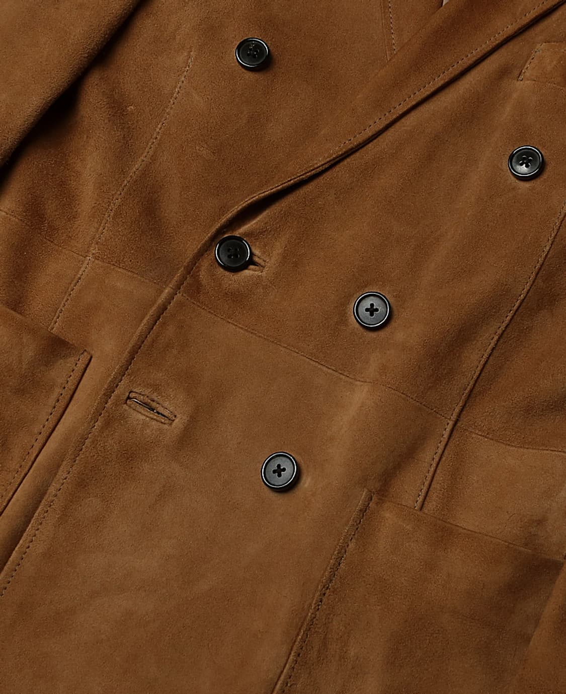 에토네 [Etonne] 염소 가죽 스웨이드 더블 자켓 더블 브레스티드 상품이미지4