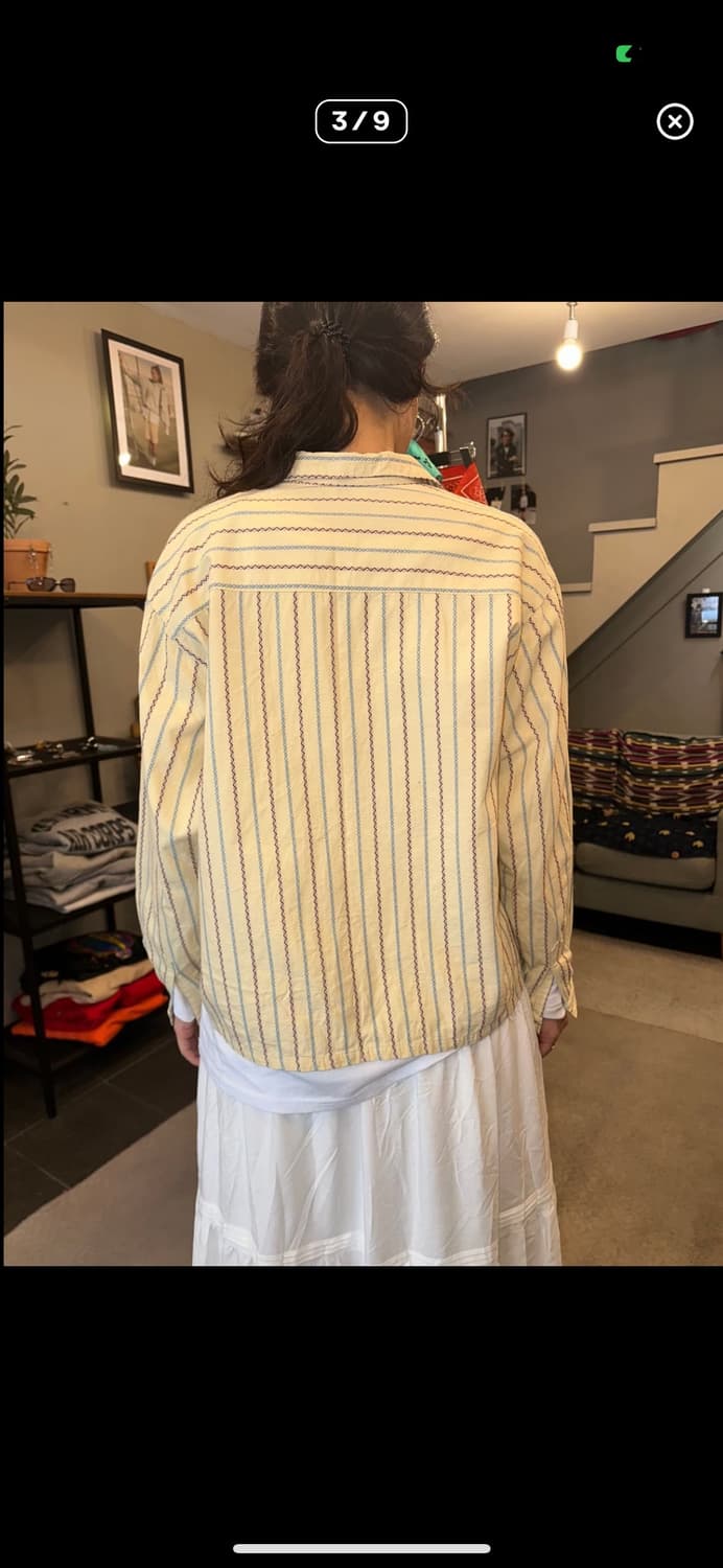 Japanese stripe pattern patch detail SH 상품이미지3