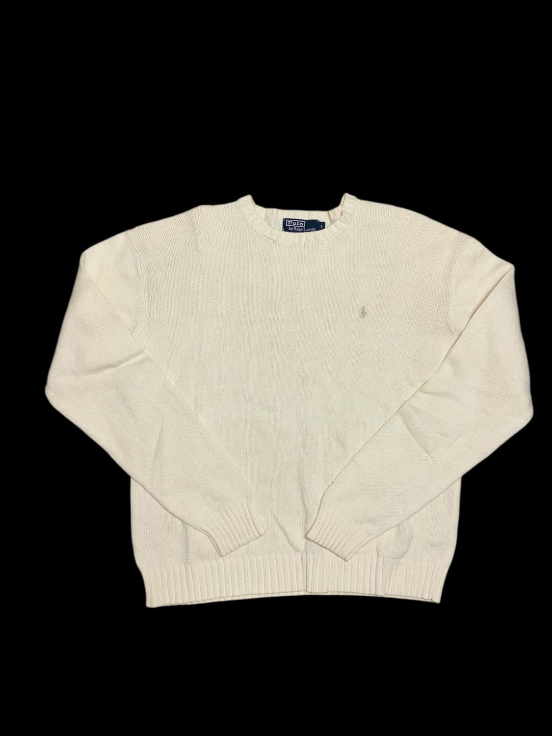폴로 랄프로렌 아이보리 크림색상 니트 상품이미지5
