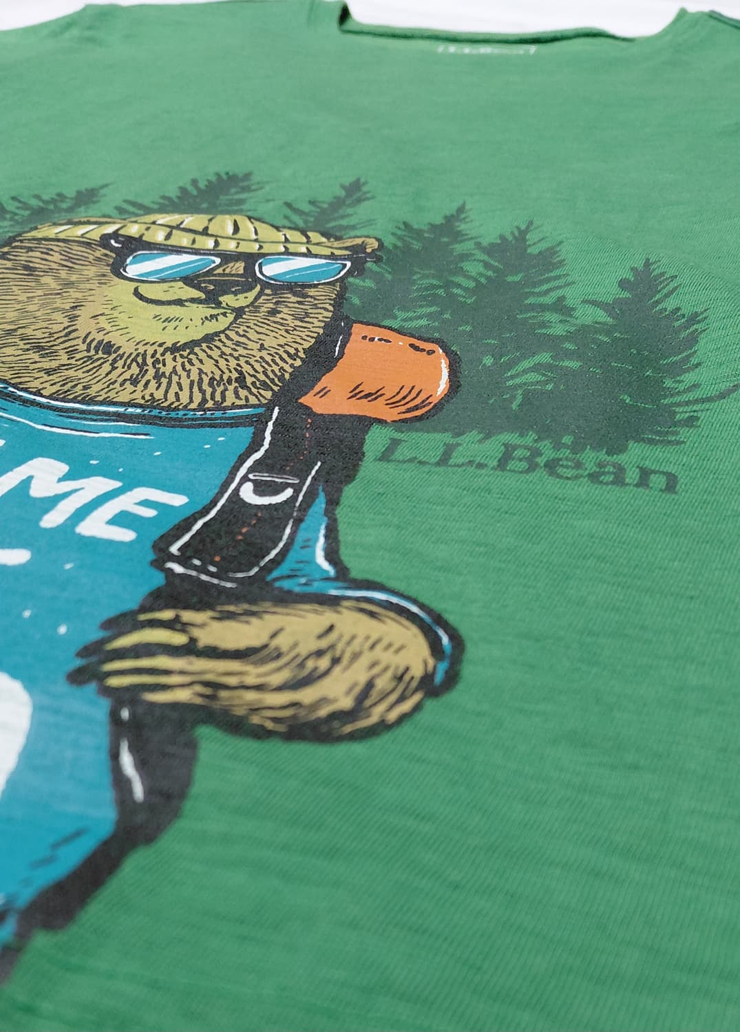 [L.L.Bean/XL] 엘엘빈 키즈 그래픽 긴팔 티셔츠 (그린) 상품이미지4