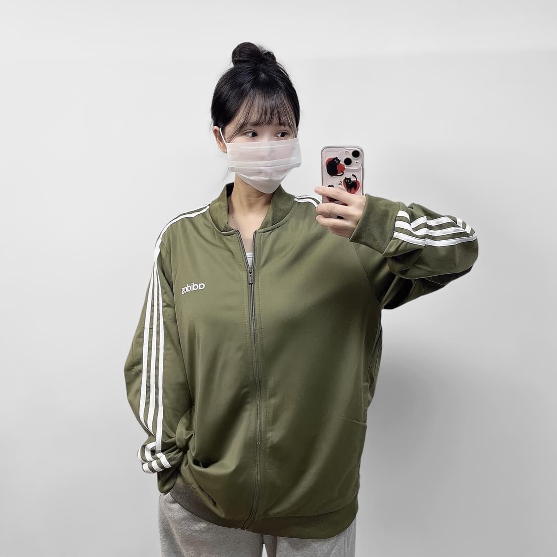 아디다스 카키 올리브 트랙탑 져지 상품이미지1