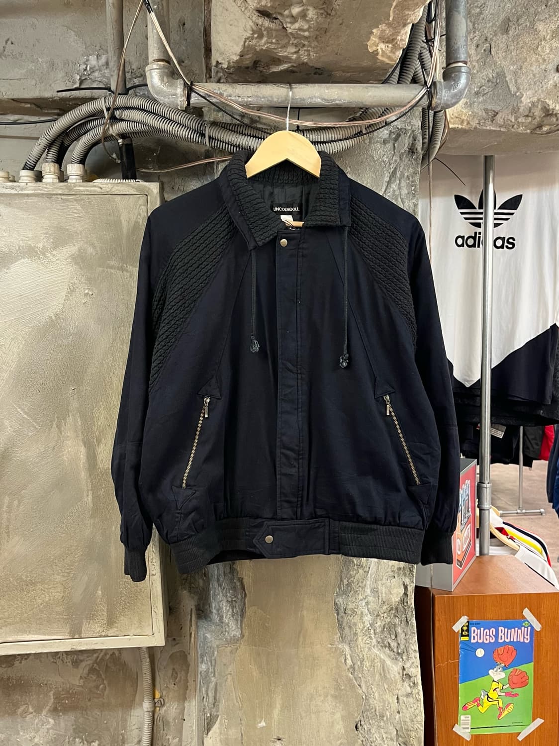 빈티지 봄버 자켓 블랙 M #csz2835 상품이미지1