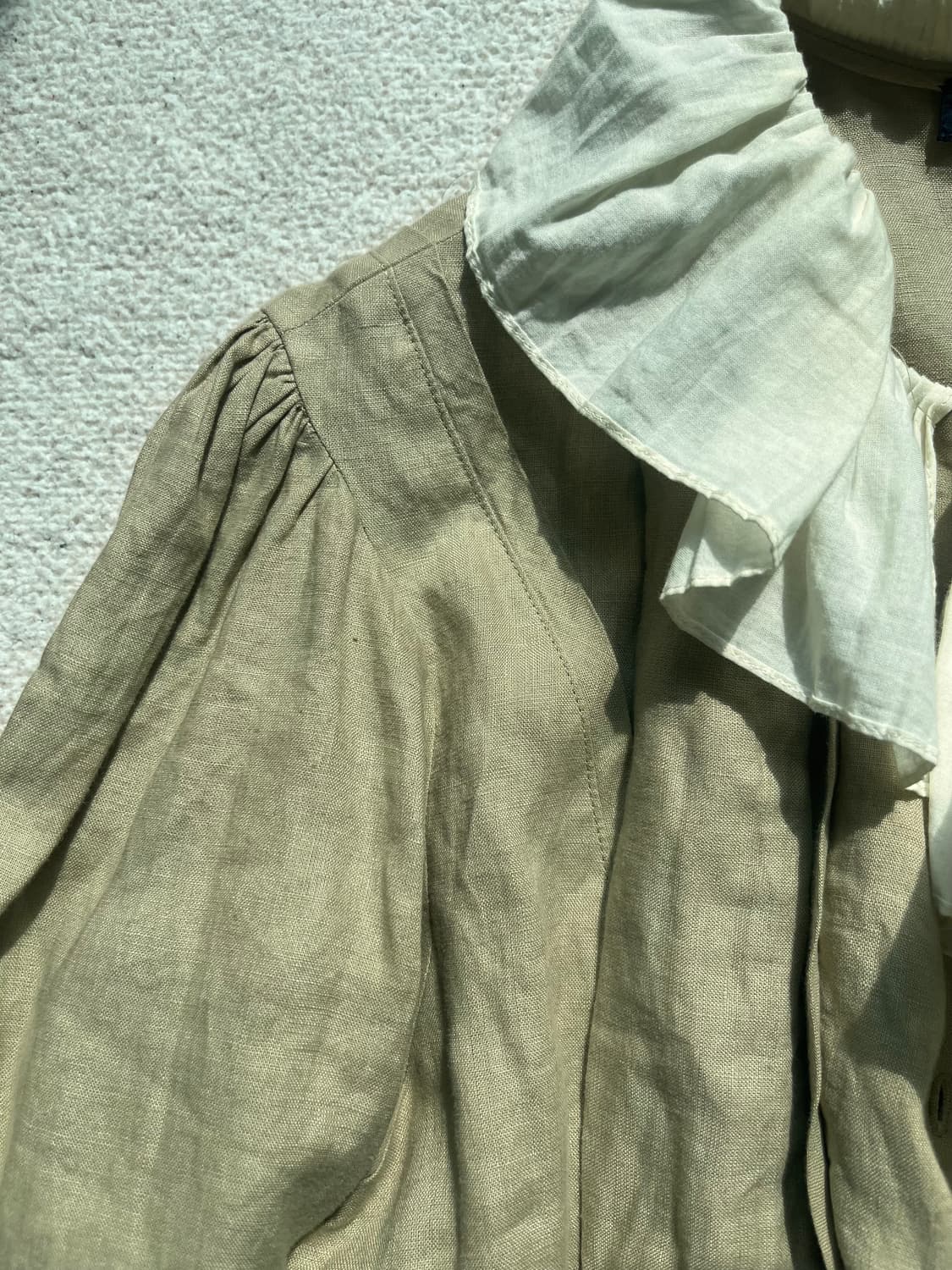 랄프로렌 린넨 프릴 블라우스 자켓 해 상품이미지4