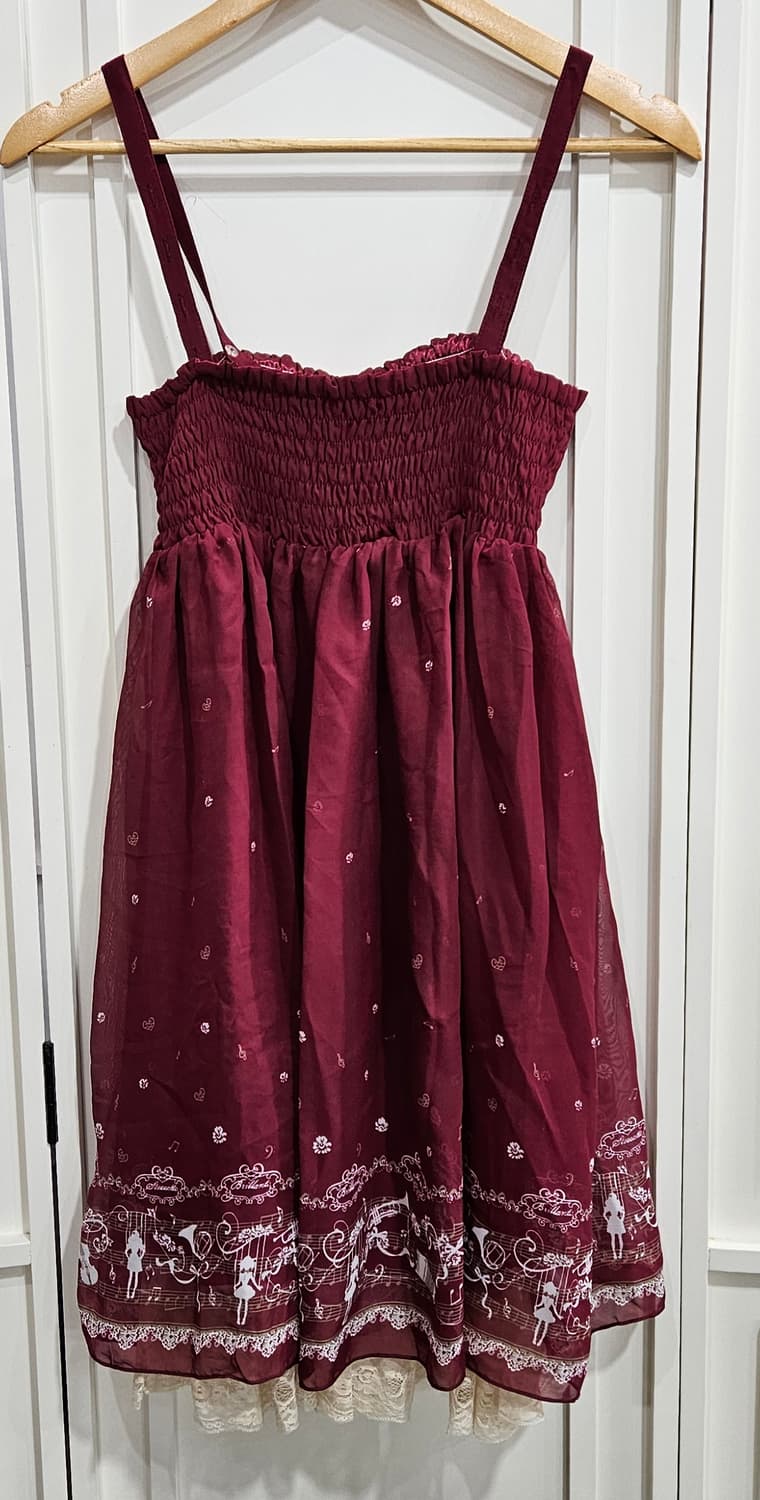 ARROW 티아라 프린팅 와인 원피스 상품이미지6