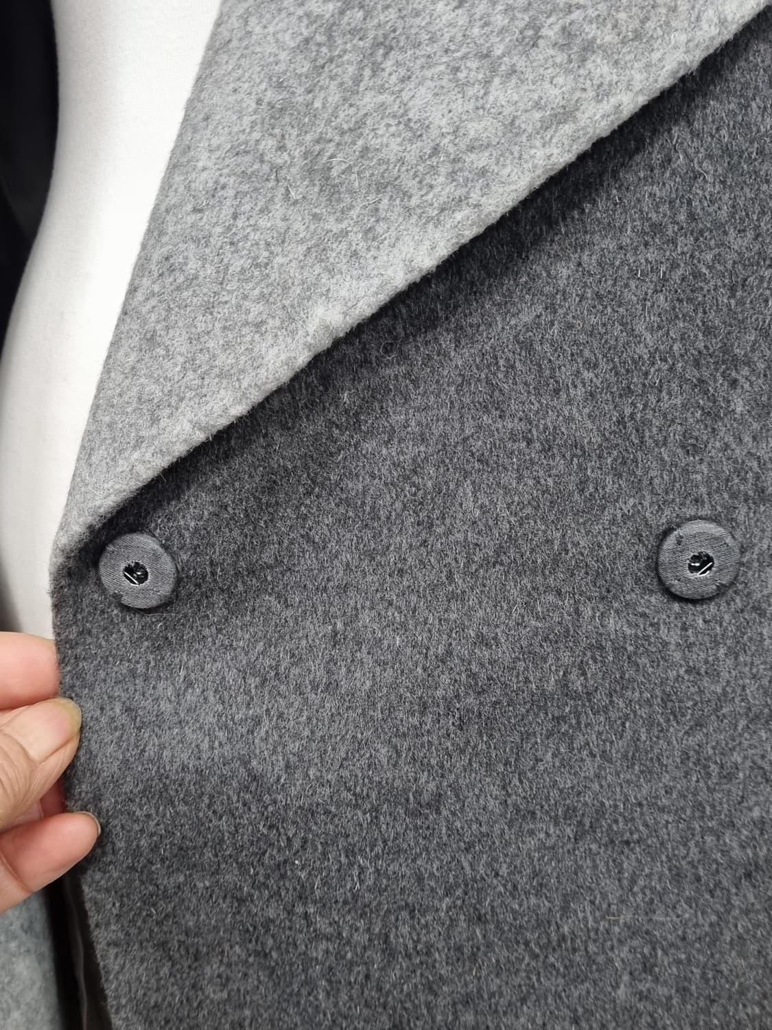 YESSE 회색 벨트 코트 90사이즈 상품이미지5