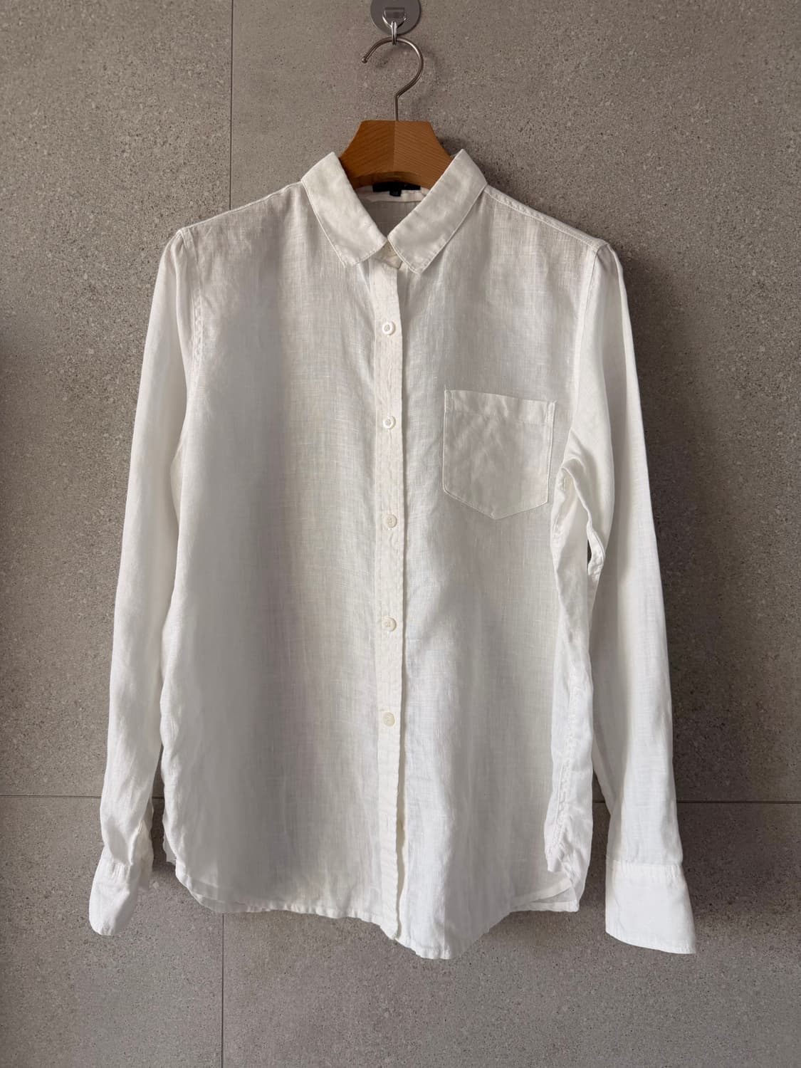 Indivi 화이트 린넨 100 여성 셔츠 38 상품이미지1
