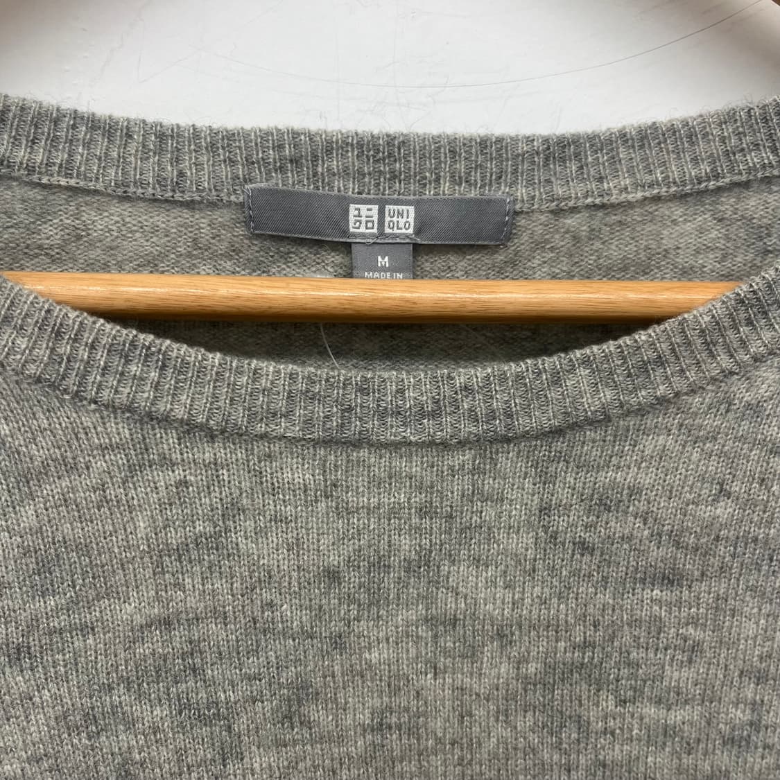 유니클로 캐시미어 니트 그레이 여/M 상품이미지3