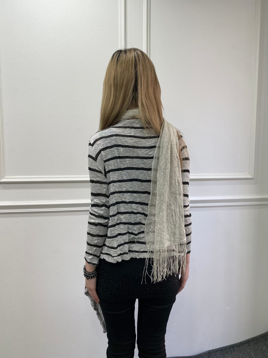 Glitter Silver Scarf 상품이미지4