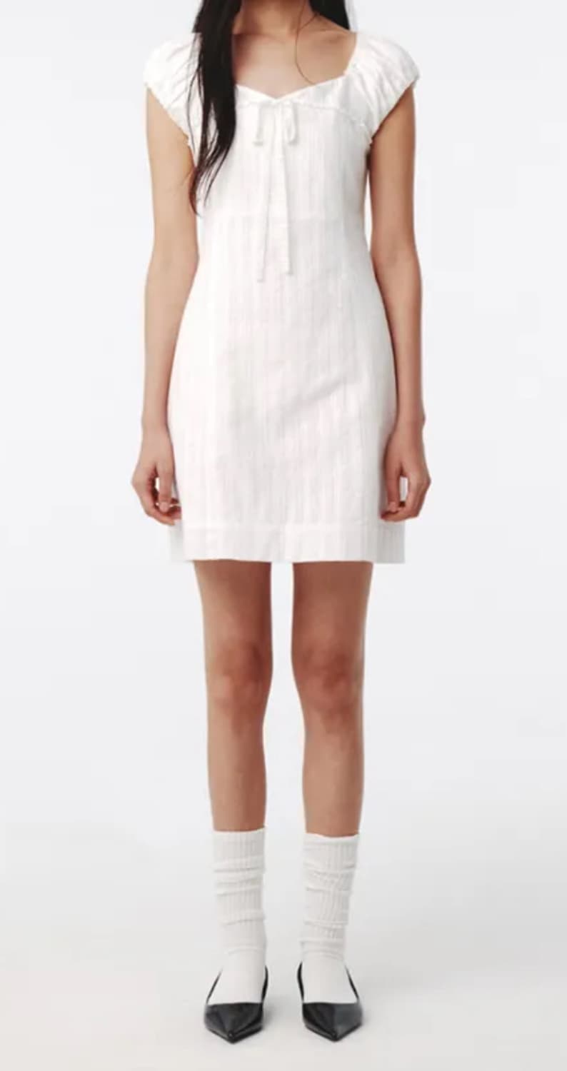 Kijun Pure Lace Mini Dress Off-White 상품이미지1