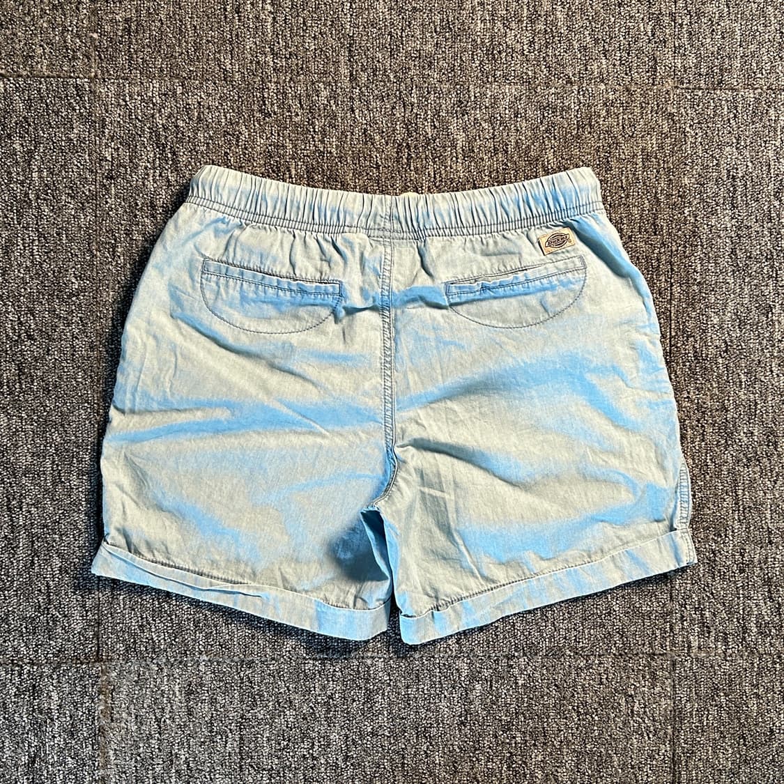 디키즈 스카이블루 패치 로고 하프 팬츠 상품이미지2