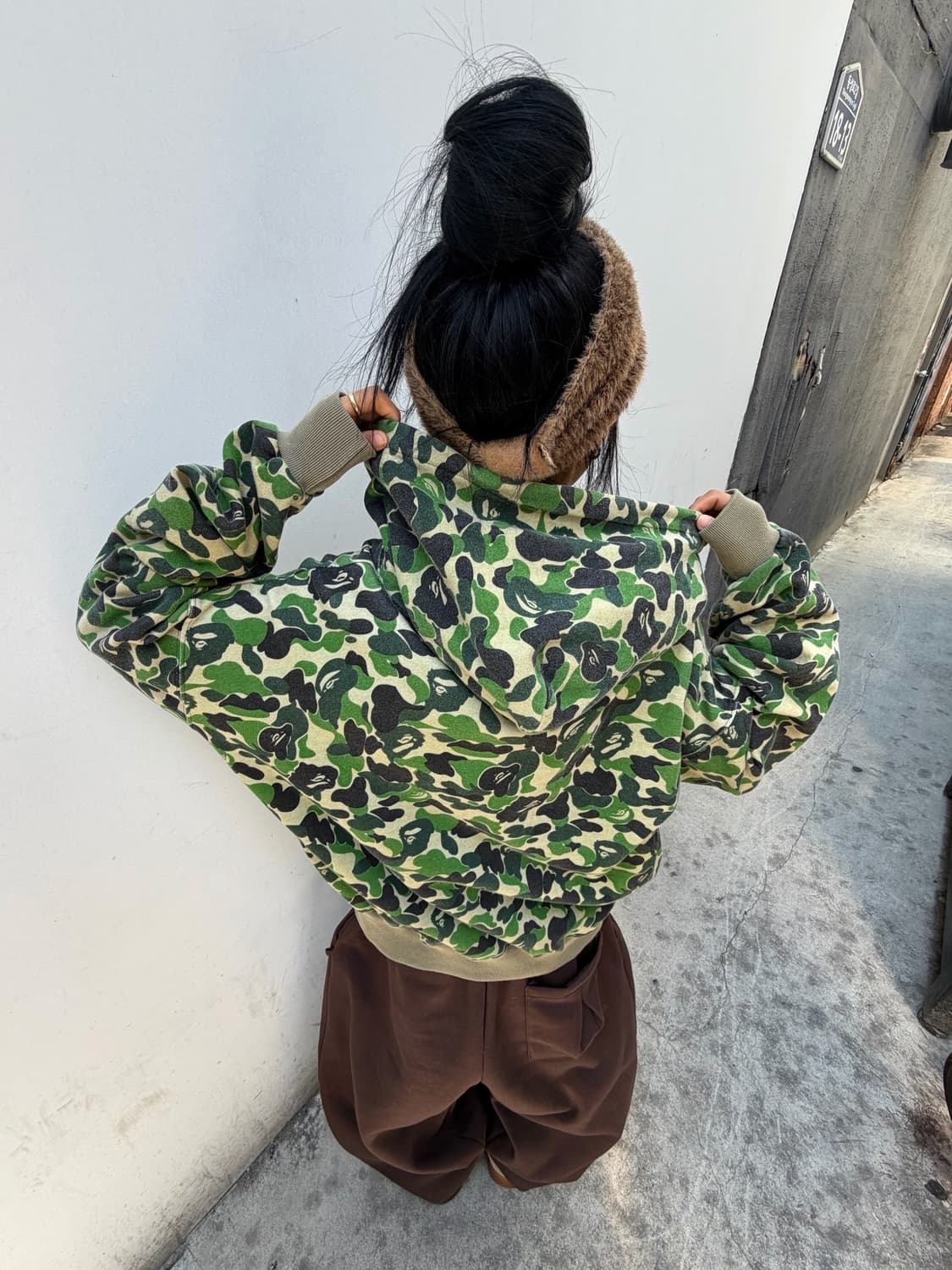 Bape Camouflage Two-Way Hood Zip-Up 상품이미지3