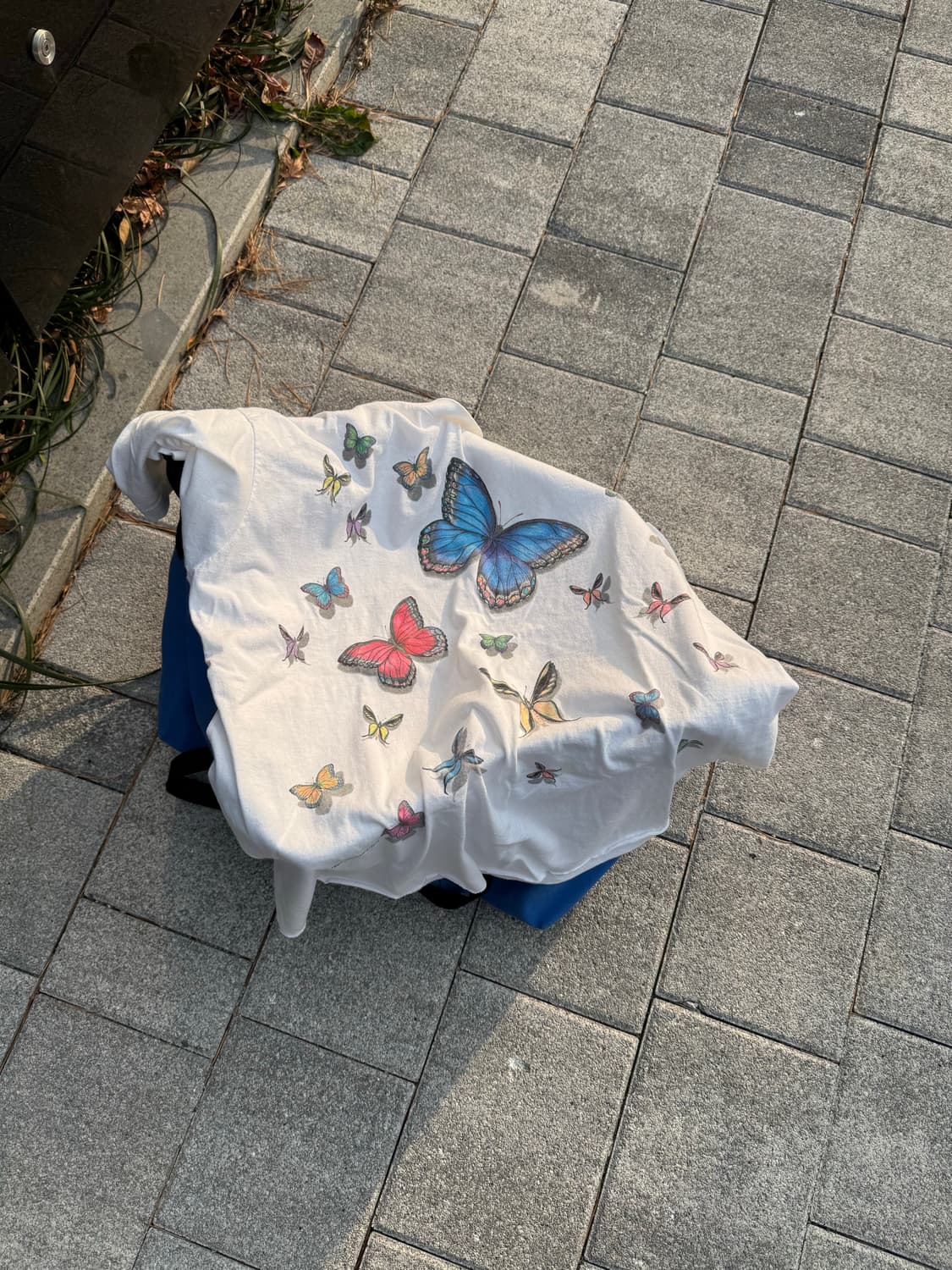 90s 빈티지 풀프린트 나비 티셔츠 상품이미지6