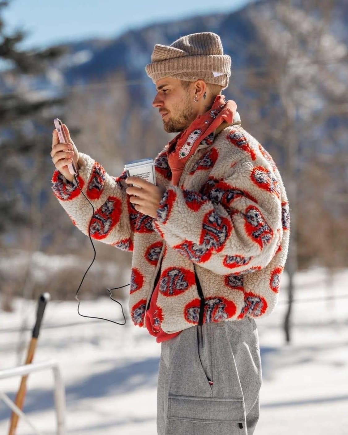 [3] kapital 캐피탈 8T6 보아 플리스 크롭 자켓 상품이미지1