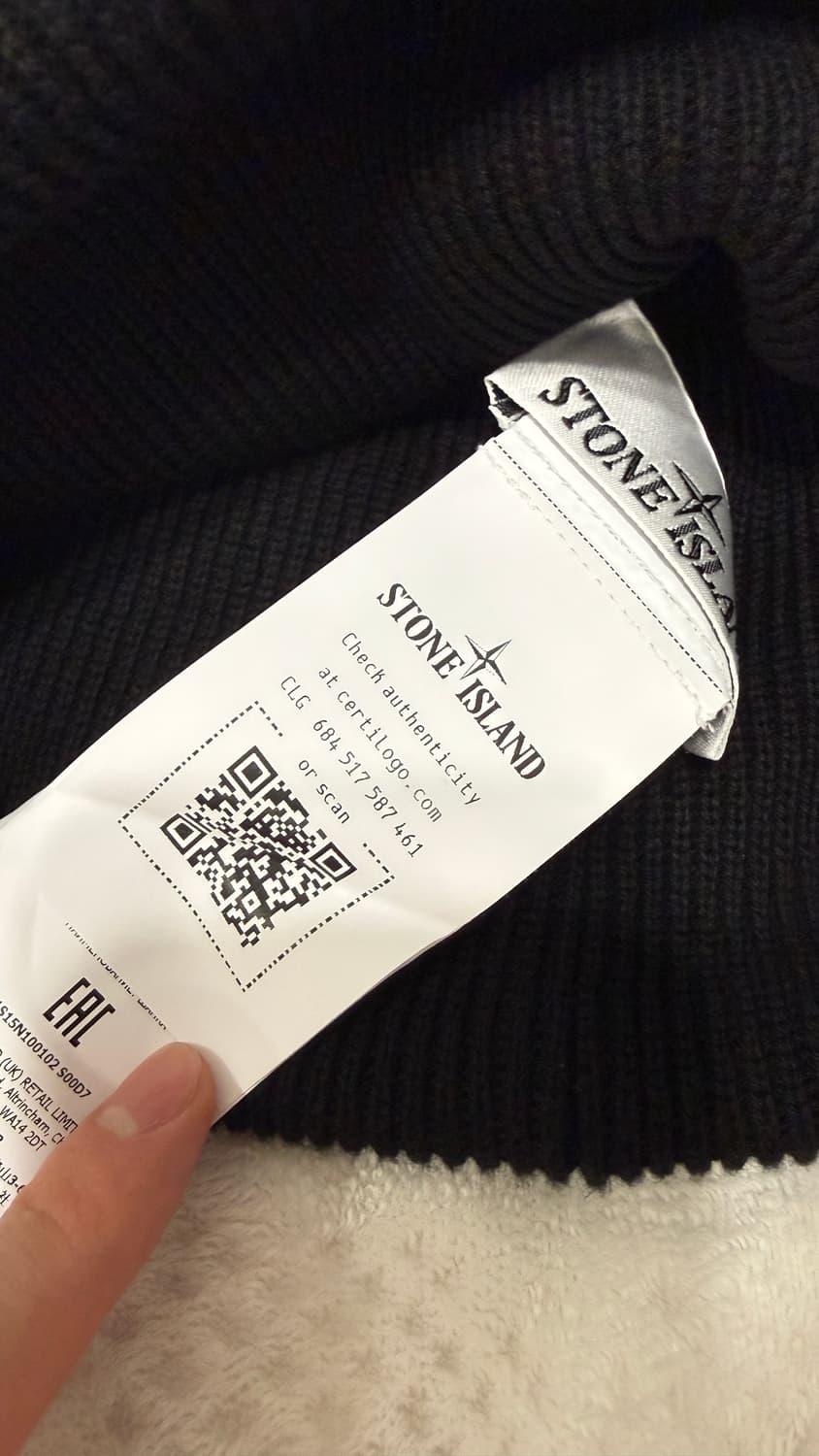 스톤아일랜드 블랙 비니 새상품 상품이미지2