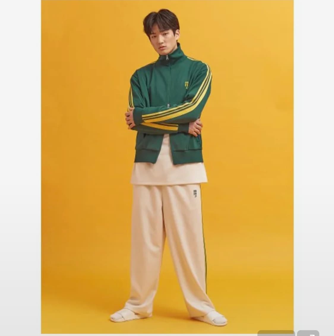 (새제품급) 빈폴 져지 티핑 포인트 져지 집업자켓 점퍼 95 스몰 상품이미지4