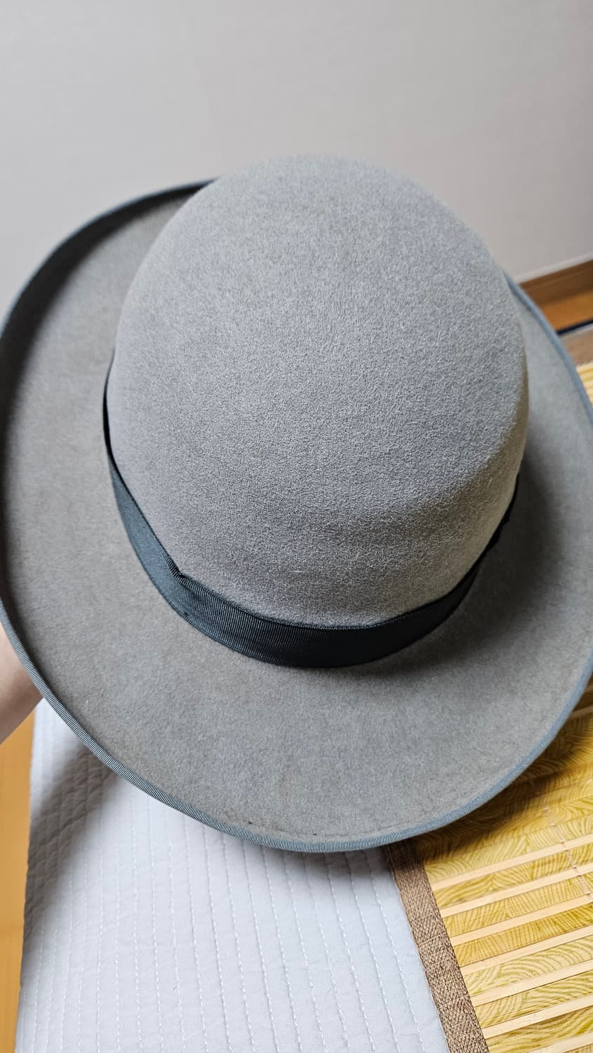 바르비지오 Barbisio 그레이 페도라 59 Large 상품이미지6