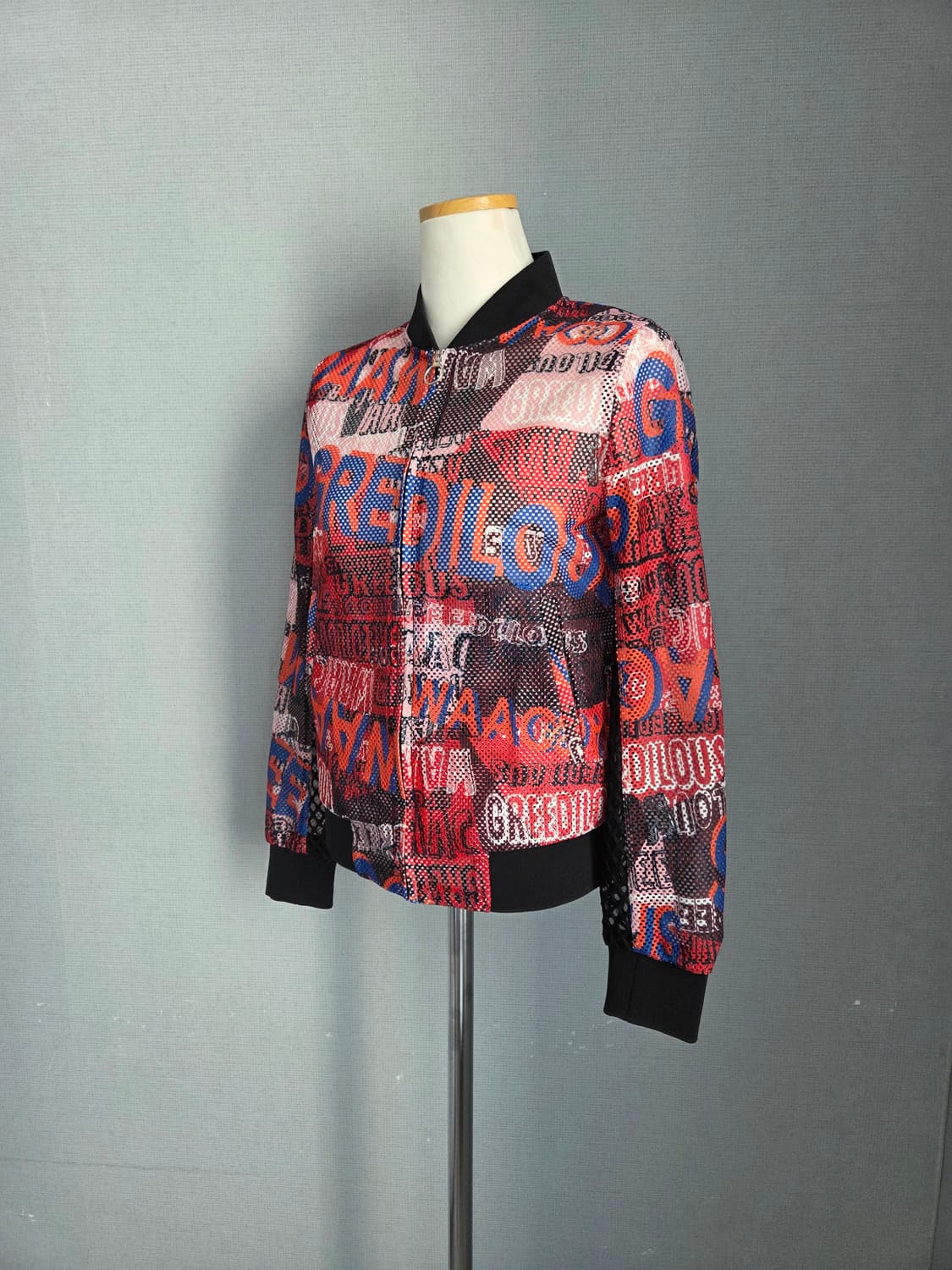 왁 엠블럼 패턴 블루종 상품이미지2