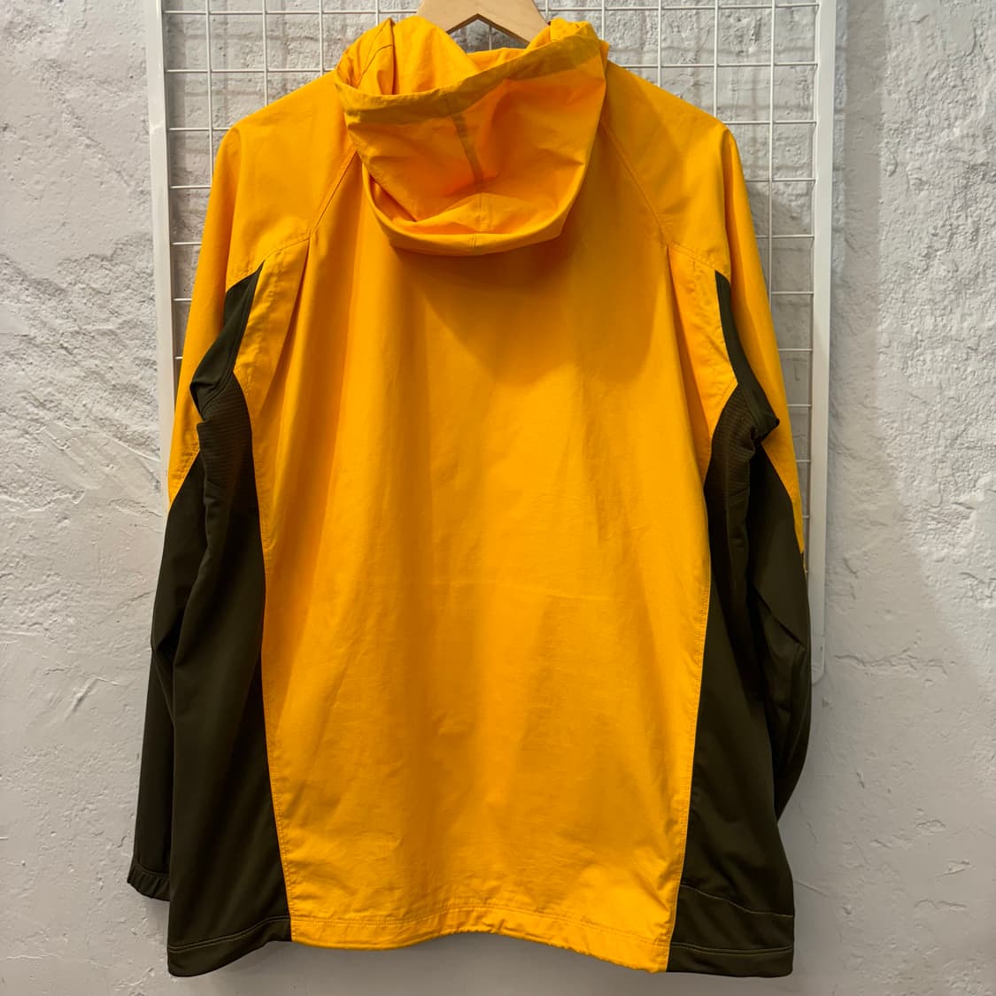 00s 나이키 올드스쿨 옐로 카키브라운 바람막이 자켓 XL 상품이미지2