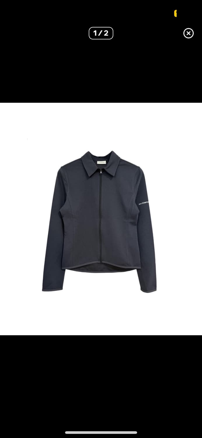 지초이 23-002 zip shirt graphite 1 상품이미지2
