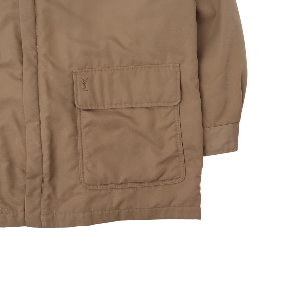 입생로랑 베이지 ysl로고 폴리쉘 자켓 상품이미지4