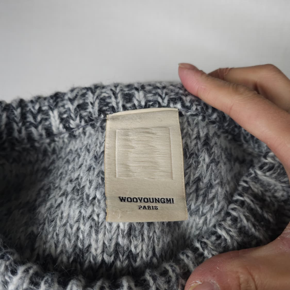 우영미 라운드니트티 남자100사이즈  상품이미지3