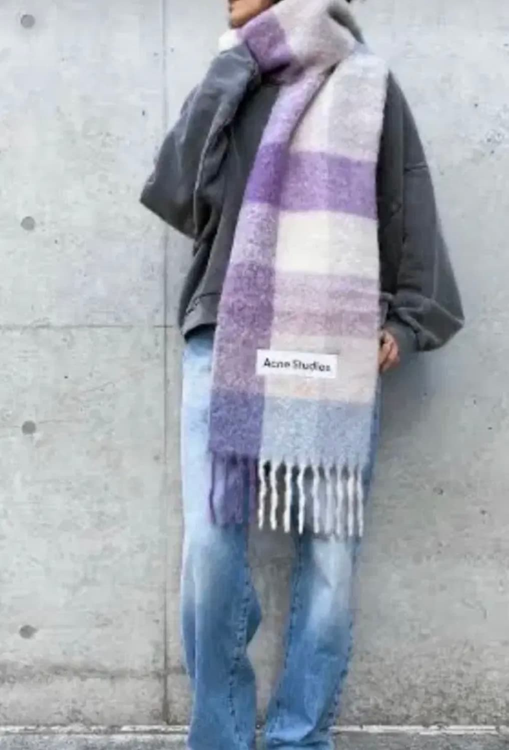 아크네 신상 컬러 퍼플 목도리 + 에스제이 캐시 장갑 상품이미지7
