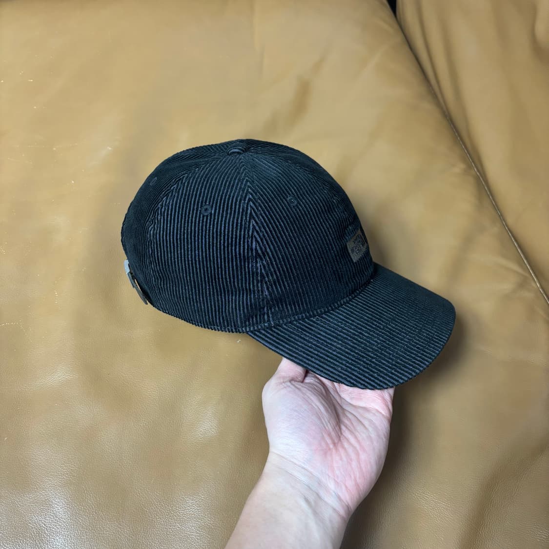 나나미카 노스페이스 퍼플라벨 6패널 볼캡 모자 코듀로이 블랙 상품이미지3