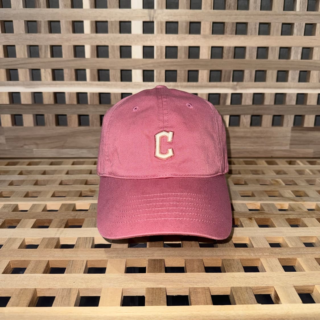 mlb 루키 언스트럭쳐 멜란지 핑크 캡 상품이미지1