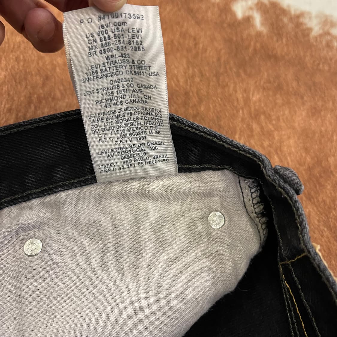 00's Levi's 505 블랙 w34l32 상품이미지7