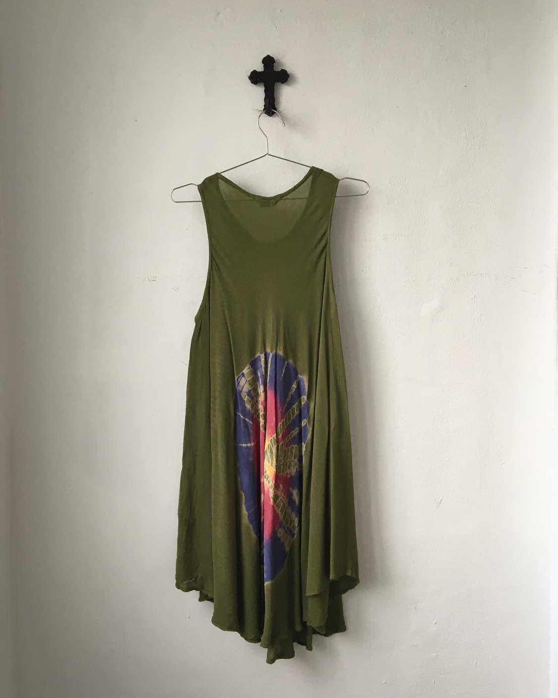 Dyed printing unbalanced onepiece 상품이미지2
