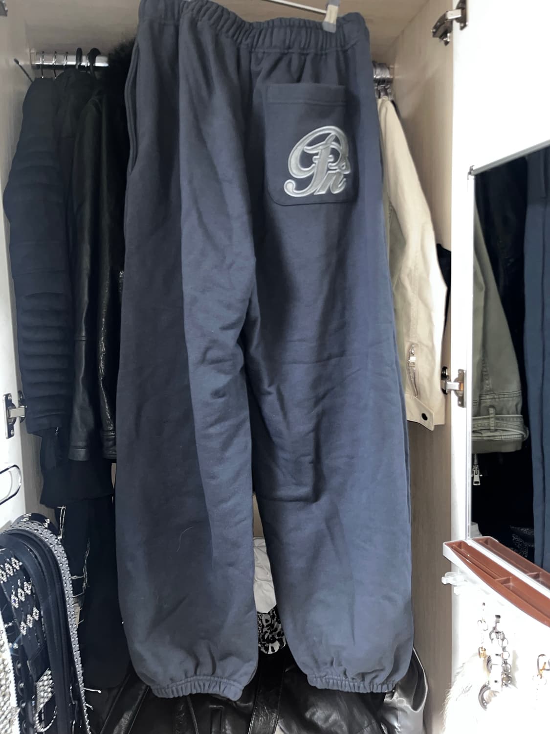 (새상품)플리즈노팔로우 마미 와이드 스웨트 조거 팬츠 상품이미지2