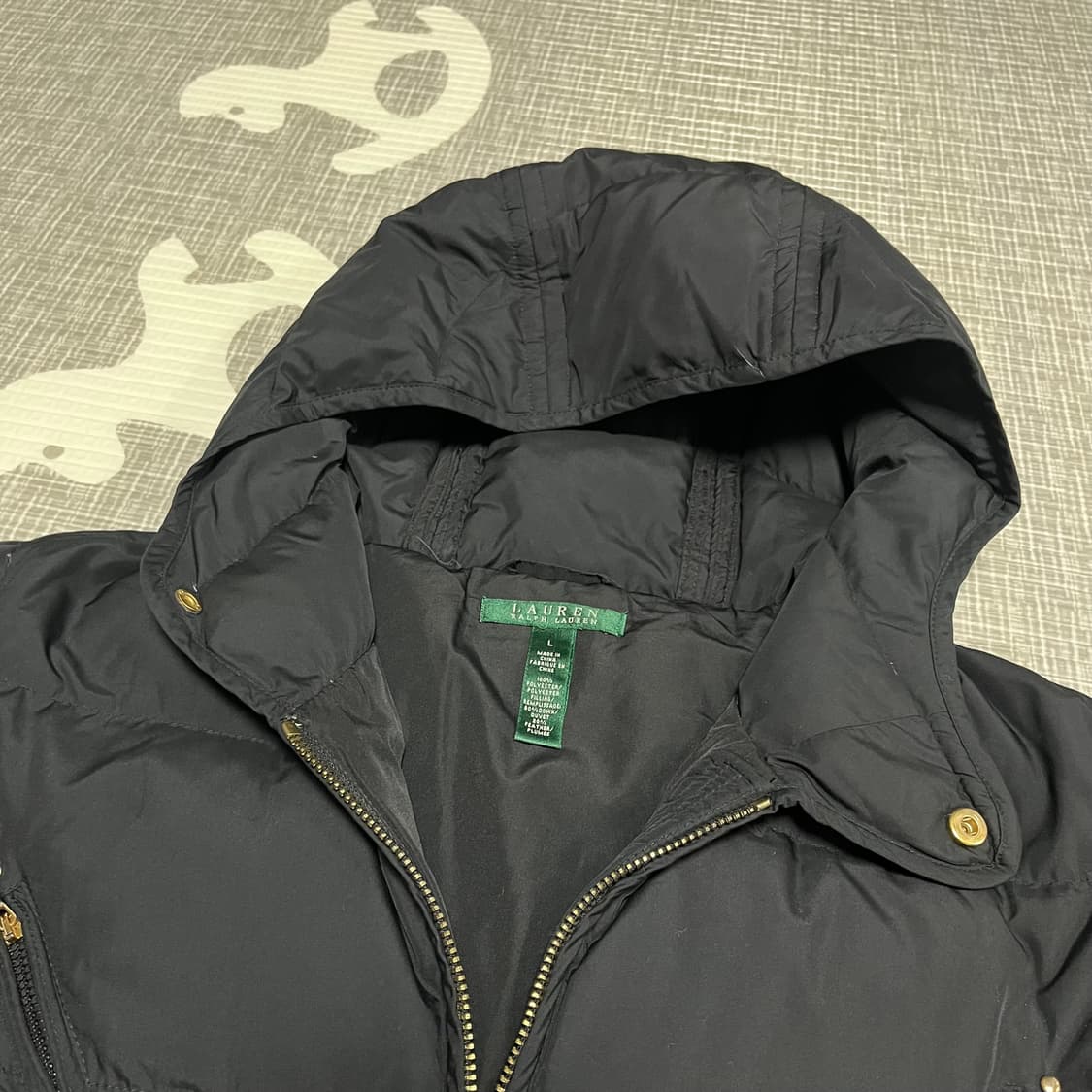 폴로 여성라인 랄프로렌 패딩 블랙 L 상품이미지2