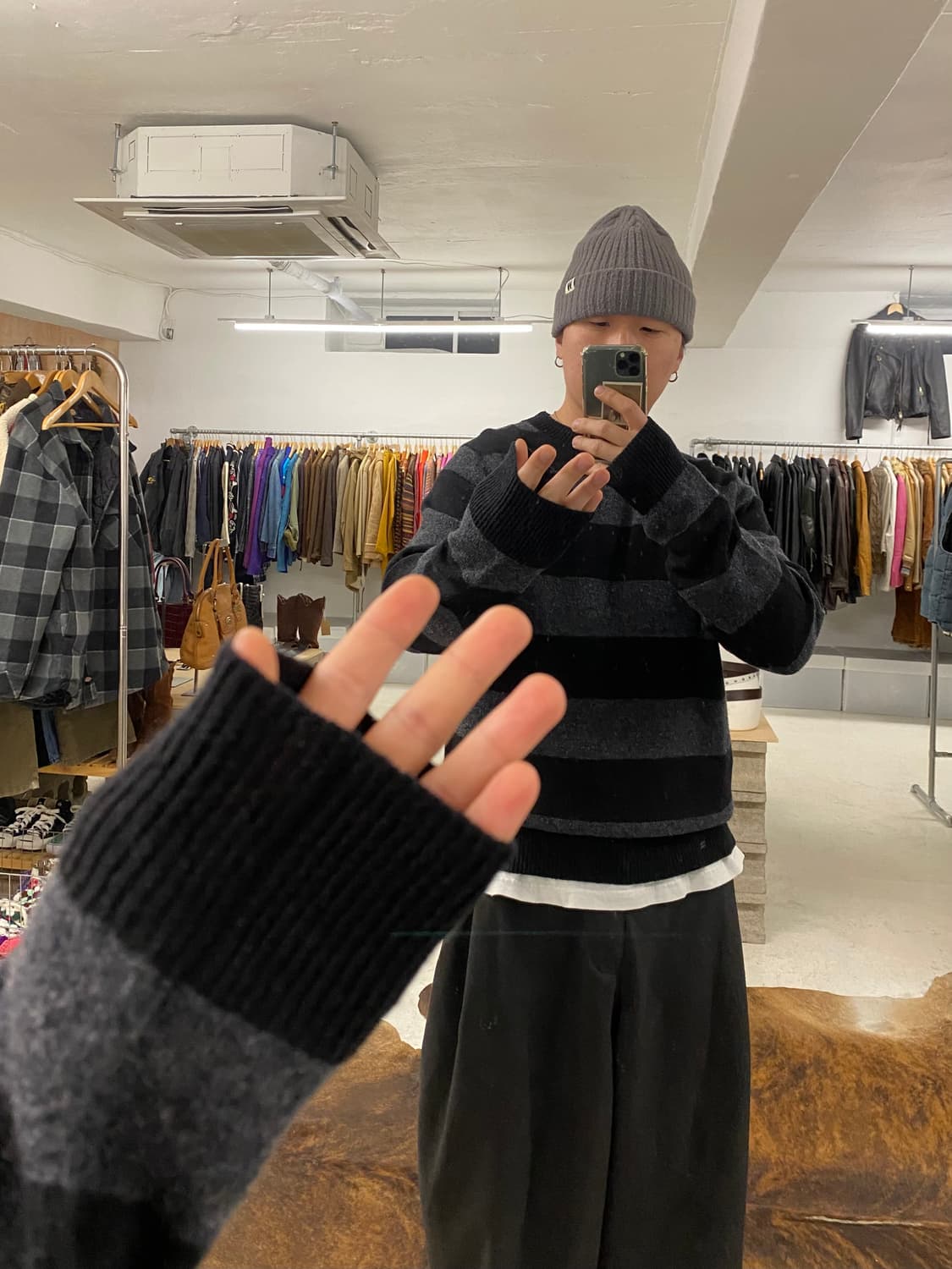BEAMS stripe knit 빔즈 스트라이프 니트 상품이미지8