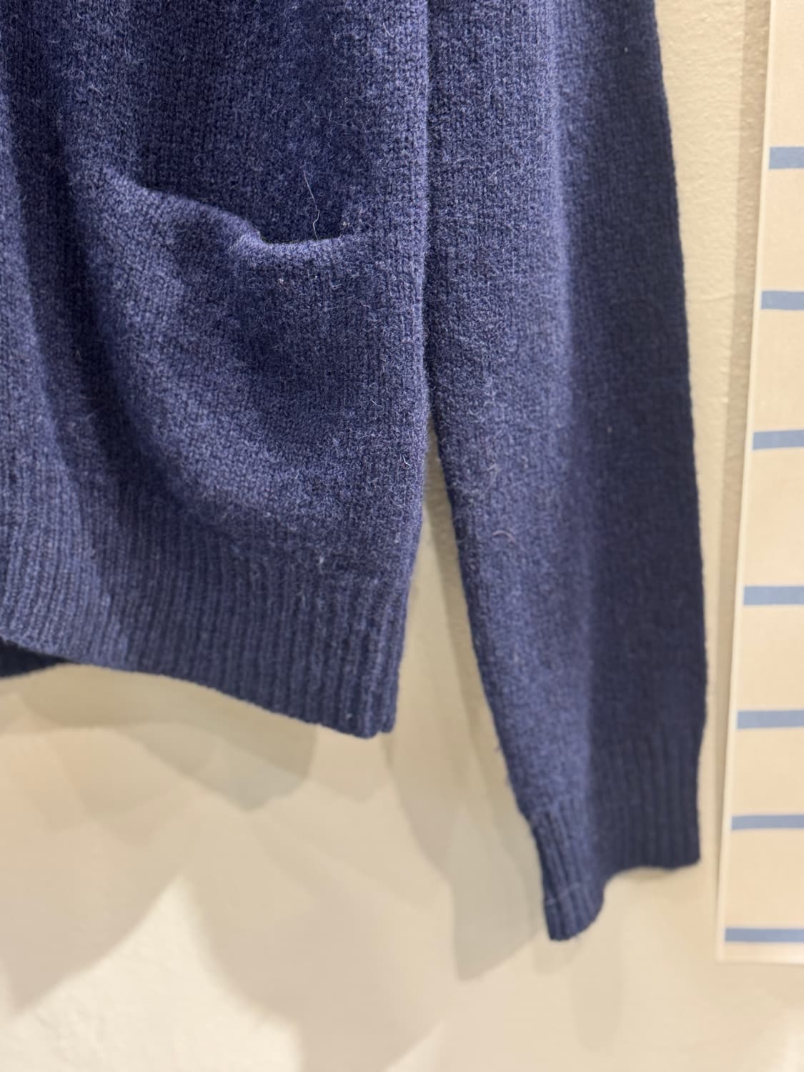 japan beams 울 패치 가디건 상품이미지4