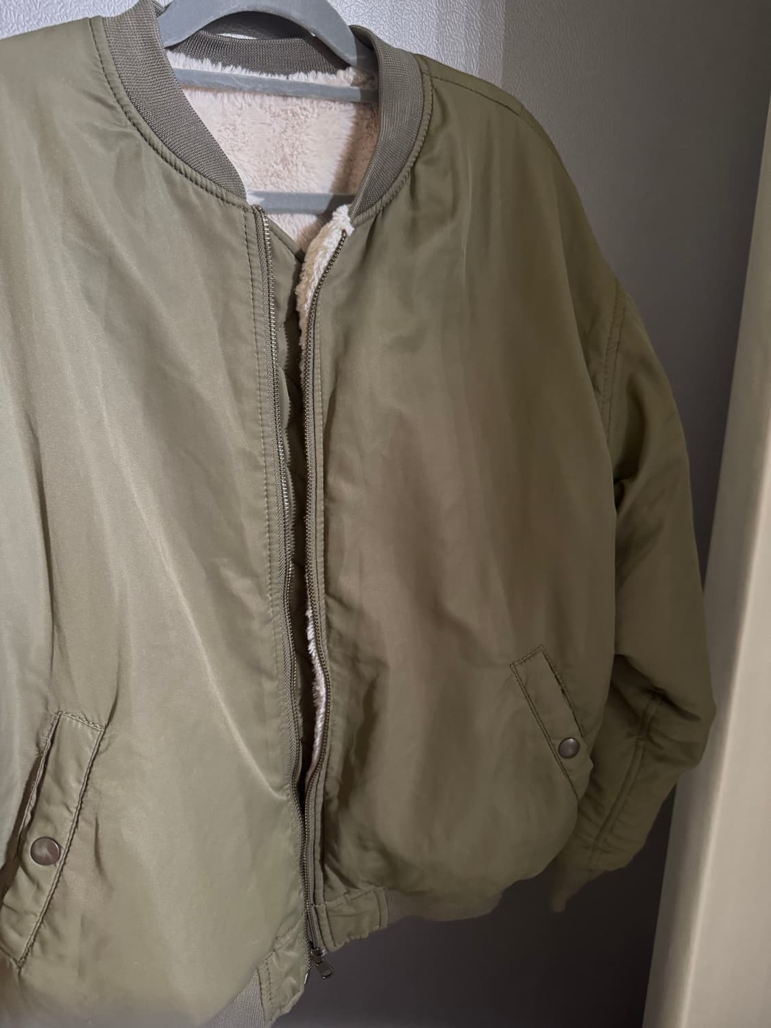 니코앤드 페이크퍼 리버시블 봄버 자켓 상품이미지5