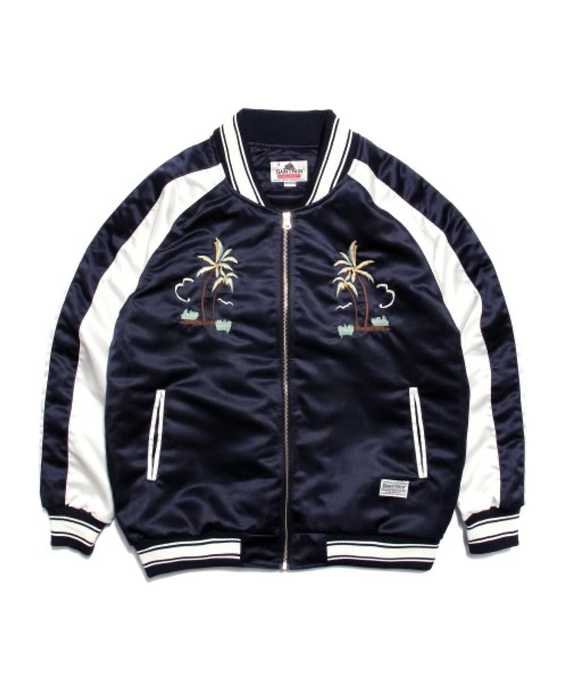 세인트페인 야자수 자수 블루종 L 상품이미지1