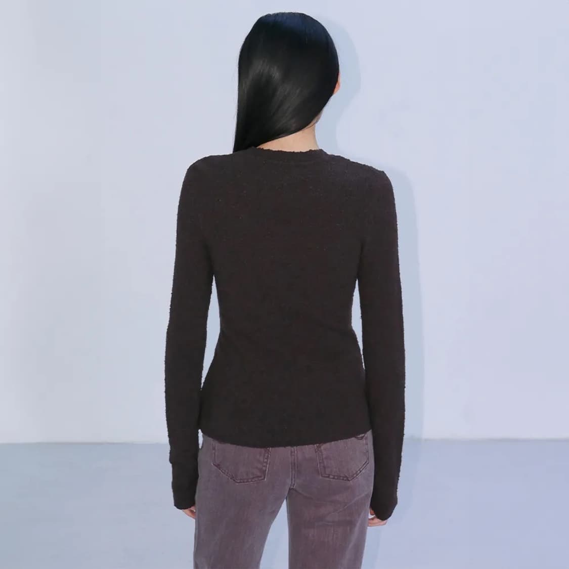 엔오르 사이드 스트링 소프트 니트 상품이미지3