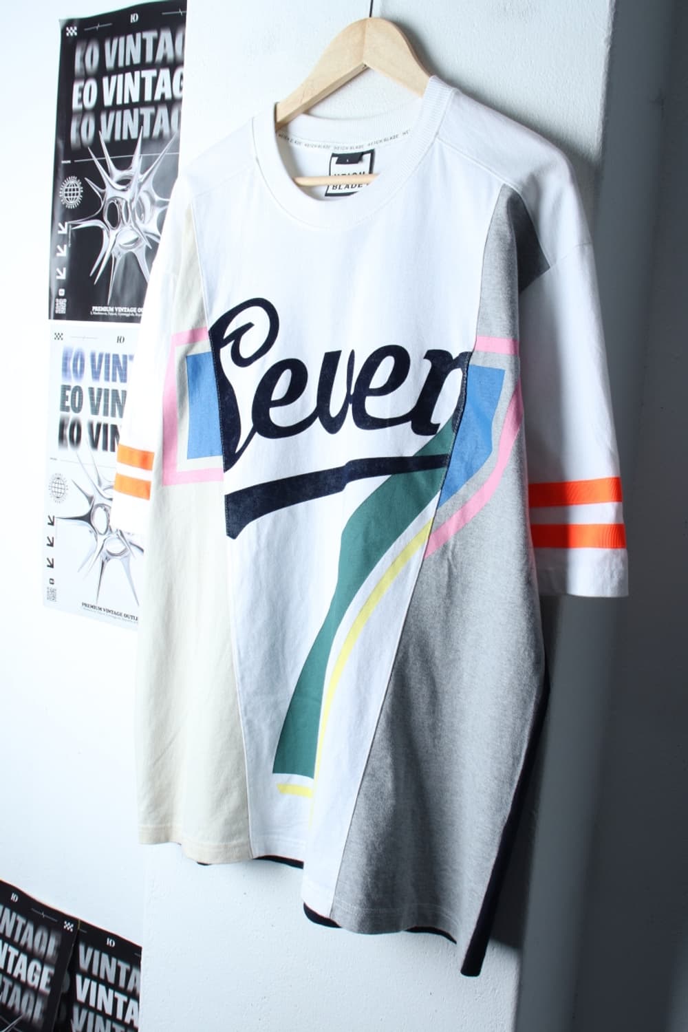 (L-2XL) 에이치블레이드 반팔 티셔츠 콜라쥬 빅로고-7BB1 상품이미지1
